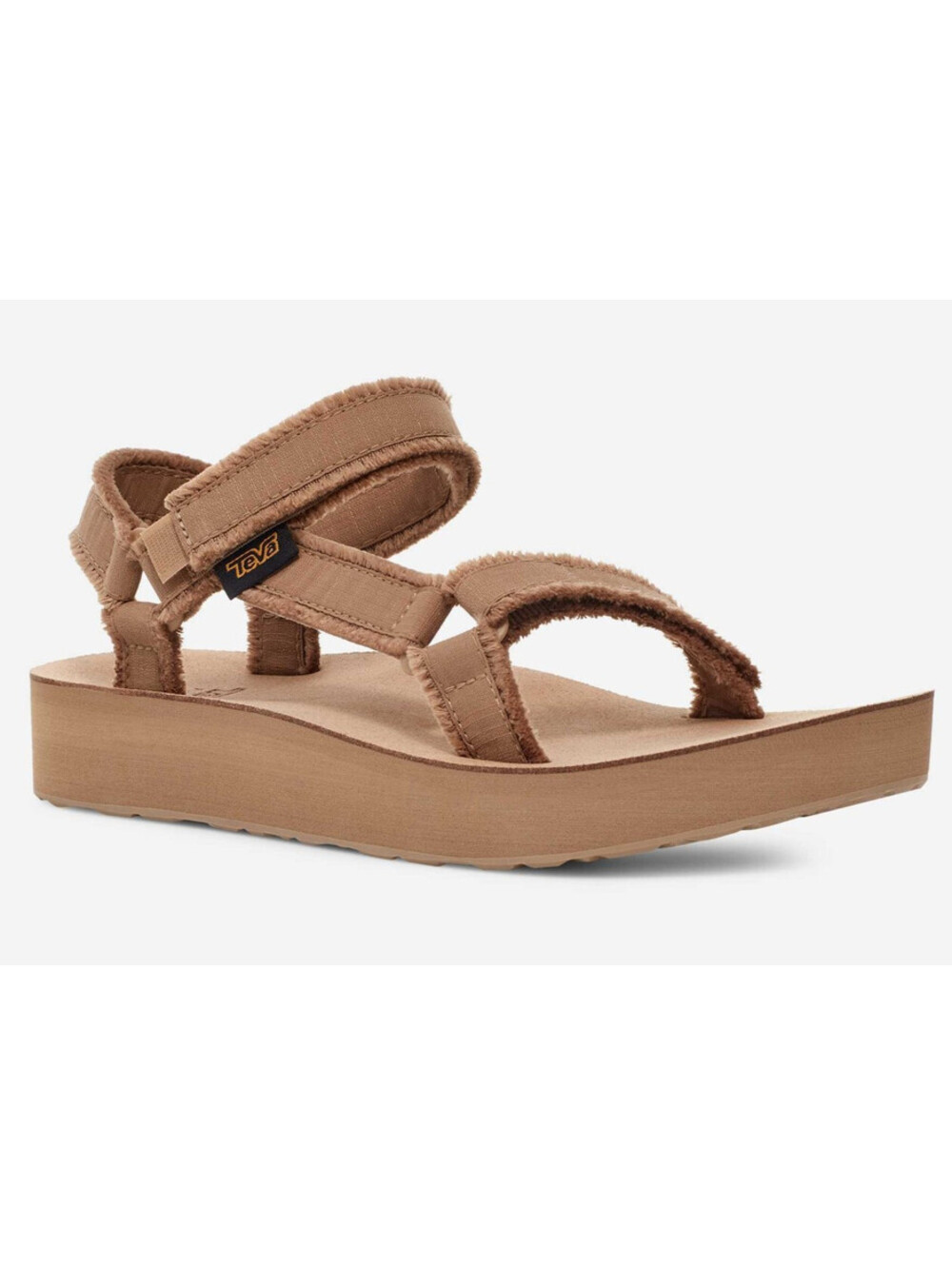 75$ Teva Midform Universal Canvas Sandals Women's Size 6 US / 37 EU Dark Beige